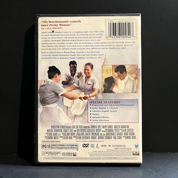 Maid in Manhattan (DVD, 2003) Jennifer Lopez, Ralph Fiennes – Romantic Comedy - Picture 2 of 7